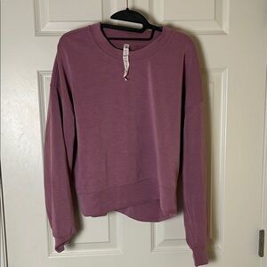Lululemon Brushed Softstreme Purple Crewneck Sweatshirt